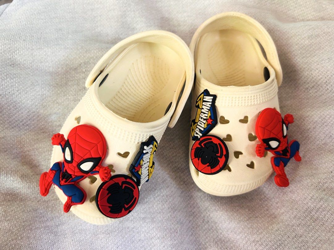 Assorted Kids Shoes Sandals Clogs Toddler Sizes (Category: Babies & Kids Fashion) located in Gumaca. Submitted by vasttiger_b4b5d6 (Listing ID 1465386024, Image 3). Description: - Bundle of kids clogs, sandals, and casual slip-ons - Assorted colors including red, black, yellow, blue, and white - Features fun cartoon designs and character charms - Perfect mix for everyday wear - Toddler sizes vary - Available as a complete lot or individual pairs 