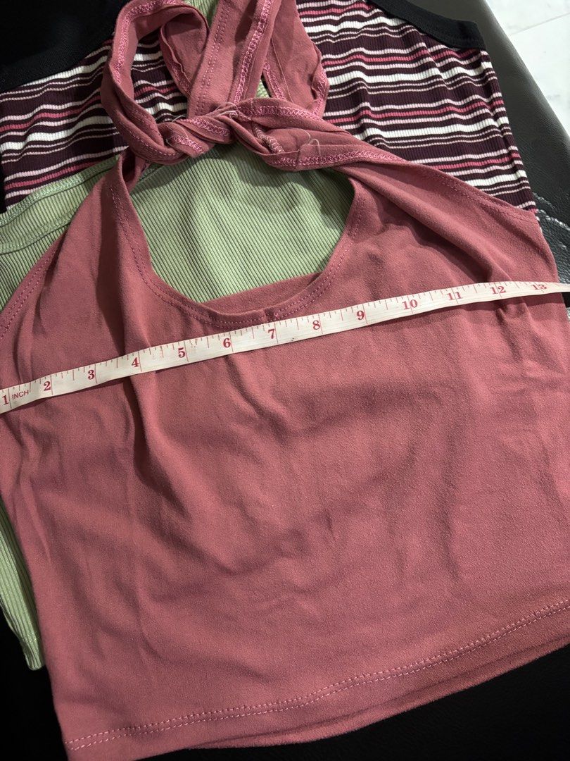 Assorted sleeveless tops (Category: Sleeveless) located in Quezon City. Submitted by den.declutters (Listing ID 1465454861, Image 3). Description: Get all for 150.