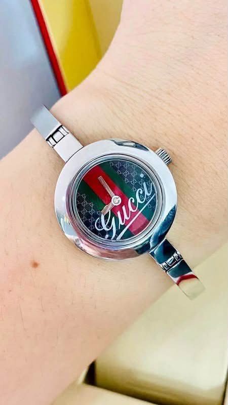 Auth G.U.C.C.I 105 Bangle Watch for Ladie’s (Category: Women's Watches) located in San Fernando. Submitted by rujaywatches (Listing ID 1465495087, Image 1). Description: Auth G.U.C.C.I 105 Bangle Watch for Ladie’s -CherryLine Dial -Sapphire Glass -Swiss Made -Stainless Steel -For Medium Wrist Size -With Provided Box -In Excellent Condition 📌Disclaimer:📌 I Claim to be a Legit Watch Reseller. All Products, Names, Brands, and Logos are owned by th