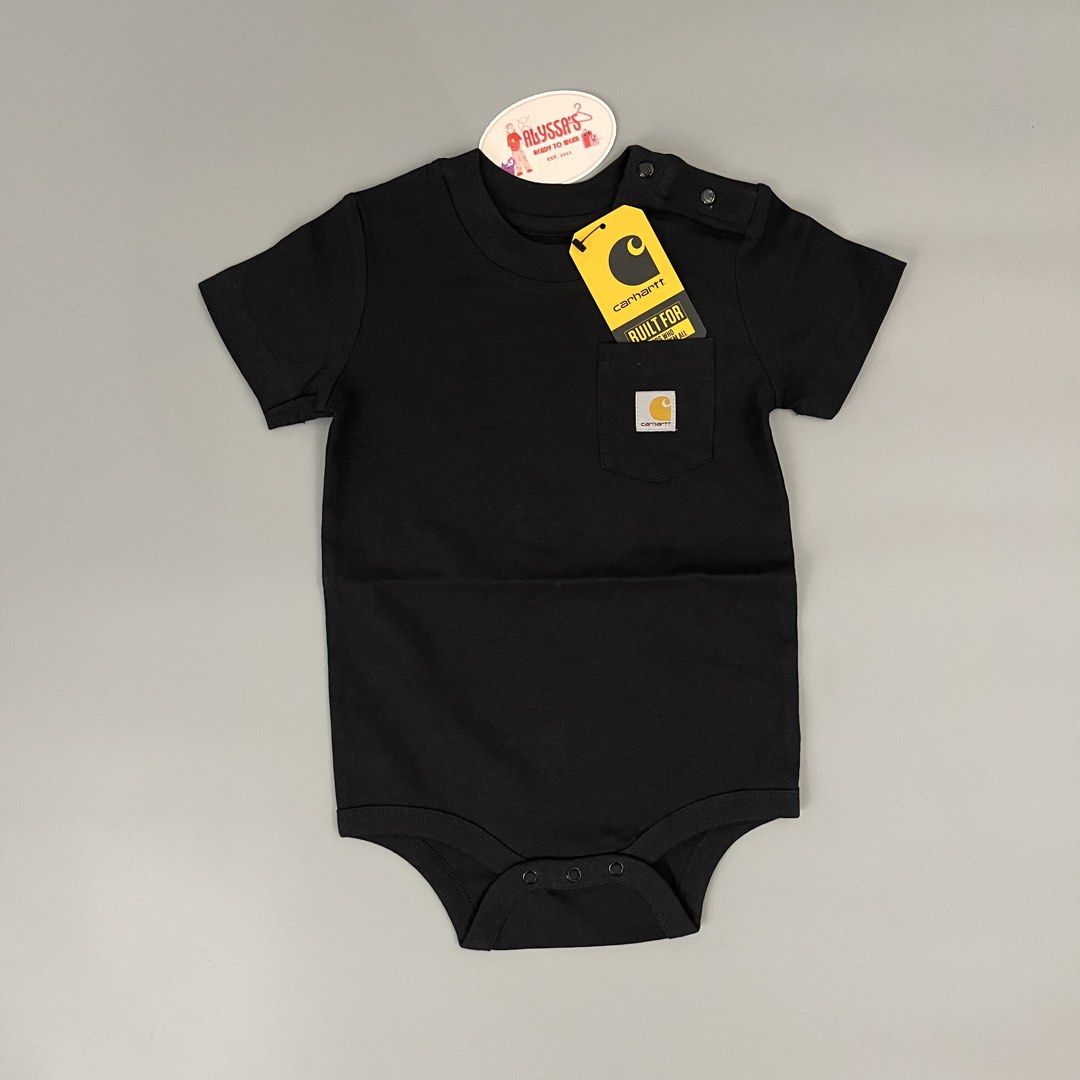 AUTH/BNEW CARHARTT BABY BODYSUIT - BLACK (Category: Babies & Kids Fashion) located in Davao. Submitted by alyssaclosett (Listing ID 1465400621, Image 1). Description: AUTH - BNEW SJZE: 6M / 9M & 12M 📍Davao city .