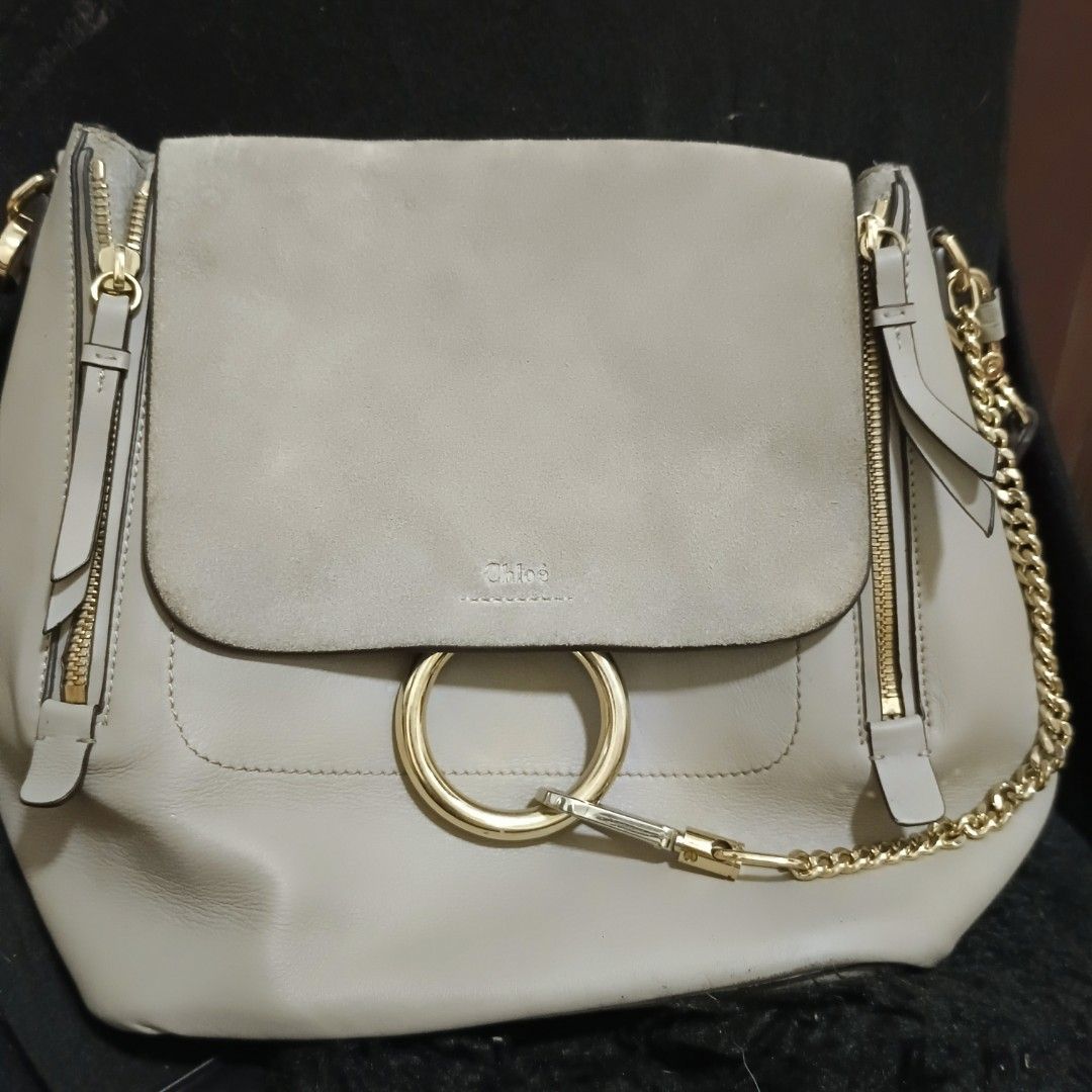 Authentic chloéfaye (Category: Luxury Bags & Wallets) located in Manila. Submitted by ainadelacerna25 (Listing ID 1465422755, Image 1). Description: authentic chloéfaye issue missing sling for backpack use/minimal rubs not visible.