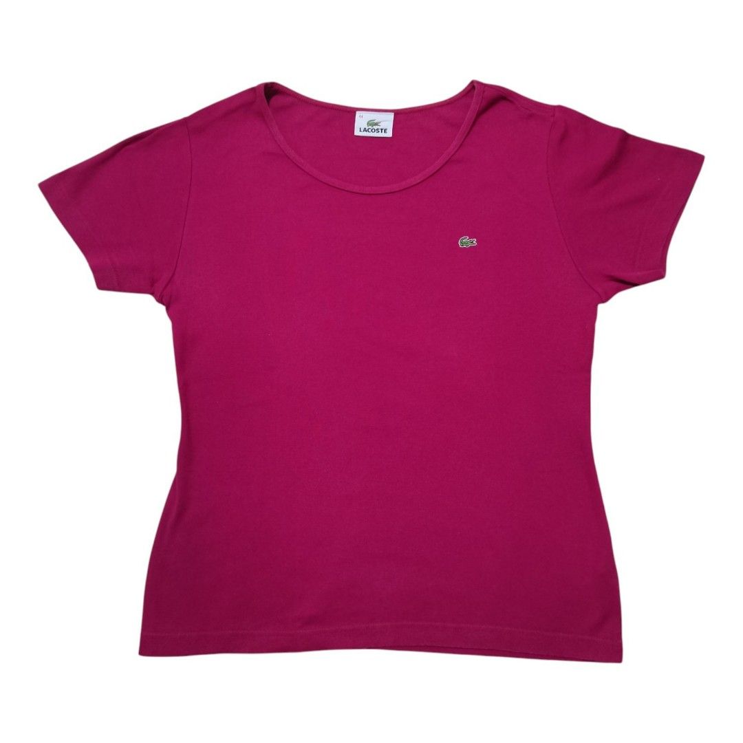 Lacoste Made in Japan Classic Logo Tee(Authentic) (Category: Blouses) located in Santa Cruz. Submitted by oddpenguin-4575 (Listing ID 1465578598, Image 1). Description: 📌.....P L E A S E R E A D..... 📌measurement:Laid flat Sh-15.5"/Sleeve-6.5"/Chest-18.5"/Lenght-23"/armhole-6"/armpit-8" 📌size: Medium (M). 📌color-9/10 📌Brand: Lacoste Size Label: 44 (Please see manufacturer size charts for exact Japanese/international conversions; typically fi
