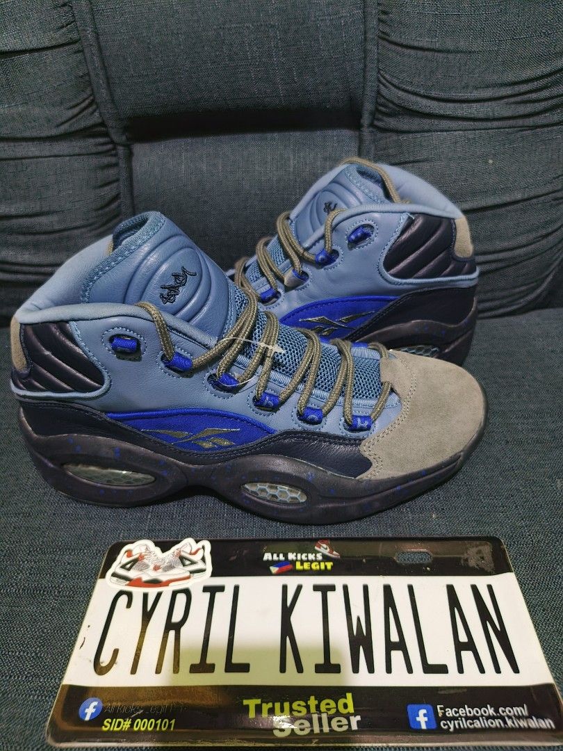 Authentic Retro Vintage Reebok Allen Iverson Question Mid Stash (Category: Sneakers) located in Baguio. Submitted by ckiwalan (Listing ID 1465458850, Image 1). Description: For sale Authentic Deadstock condition No issue Unused pair Baguio city can ship nationwide.