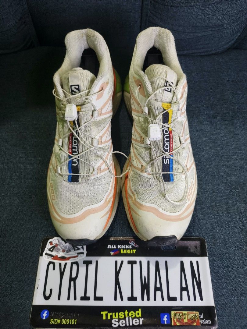 Authentic Salomon XT-6 Slab Vanilla Rose (Category: Sneakers) located in Baguio. Submitted by ckiwalan (Listing ID 1465461611, Image 3). Description: For sale Authentic Excellent condition No major issue Signs of use only Thick outsole Lightweight Soft and comfy Baguio city can ship nationwide.