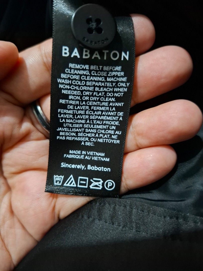 Babaton Vegan Leather Pants Size 4 (Category: Jeans) located in Caloocan City. Submitted by andiyelikaaa (Listing ID 1465400099, Image 3). Description: Buy 2 take 1 free! Take all! - Brand: Babaton - Condition: Almost brand new - Sizes Available: Size 4/28" waistline - Colors: Black and Teal - Style: High-waisted, straight leg silhouette with belt loops and front pockets - Material: Smooth vegan leather - Care: Machine washable.