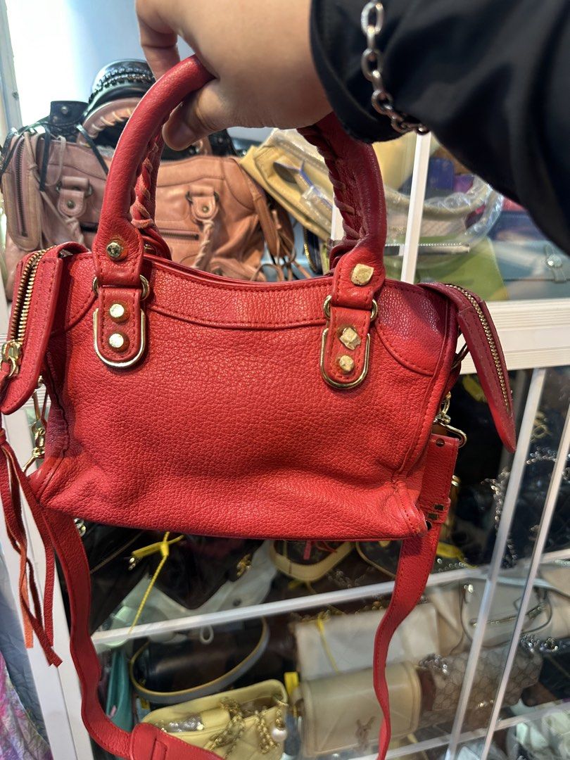 Balenciaga Mini City Red Handbag (Category: Luxury Bags & Wallets) located in Daet. Submitted by thrifthings2018 (Listing ID 1465479335, Image 3). Description: .