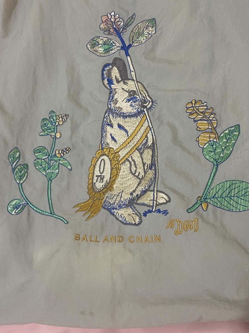 Ball & Chain Rabbit Embroidered Bag (Category: Shoulder Bags) located in Iba. Submitted by yunqiz (Listing ID 1465492817, Image 3). Description: flaws in pics (stains) cute design.