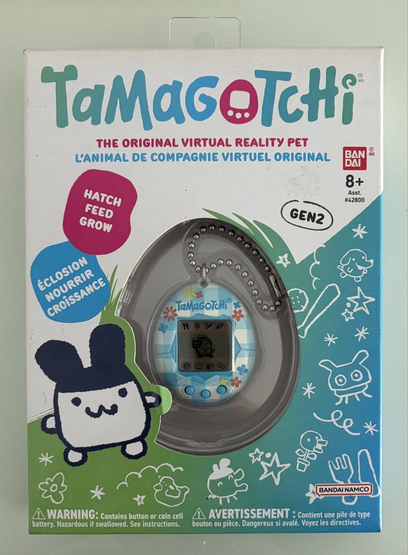 BANDAI | Tamagotchi ~ Gen 2 (Category: Interactive Toys) located in Makati City. Submitted by cardlab (Listing ID 1465573019, Image 1). Description: Items are 💯 authentic/original/legit. About The Item: • Color: Light Blue • Series: Gen 2 • Played Twice • With box and manual • Newly replaced battery • +4 bnew batteries • Actual pics/ photos Packaging (If Shipping): ✔️ Cardboard (If available) ✔️ Bubble wrap NOTE: • No Payment = No Reservation (I