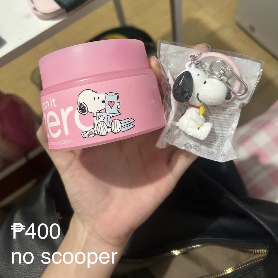 Banila Co Clean It Zero Cleansing Balm Snoopy Edition (Category: Face Care) located in Manila. Submitted by sophialeigh (Listing ID 1465490545, Image 1). Description: - Product: Banila Co Clean It Zero Cleansing Balm (Snoopy Edition) - Condition: Gently used a few times, plenty of product remaining (Note: Scooper not included) - comes with Snoopy keychain in original sealed packaging.