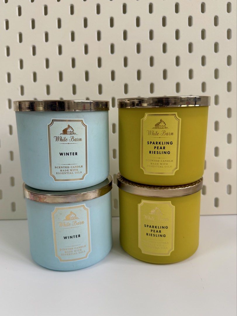 Bath & Body Works 3-Wick Scented Candles (Category: Home Fragrance) located in Marikina City. Submitted by aikavml (Listing ID 1465429599, Image 3). Description: Bath and Body Works 3-wick scented candles Island Margarita Strawberry Pound Cake Frosted Cranberry Cactus Blossom Pumpkin Clove Sugared Lemon Zest Peach Bellini Winter Sparkling Pear Riesling Perfect for gifts this holiday Paubos sale super mura na po nito compared to other sellers Auth