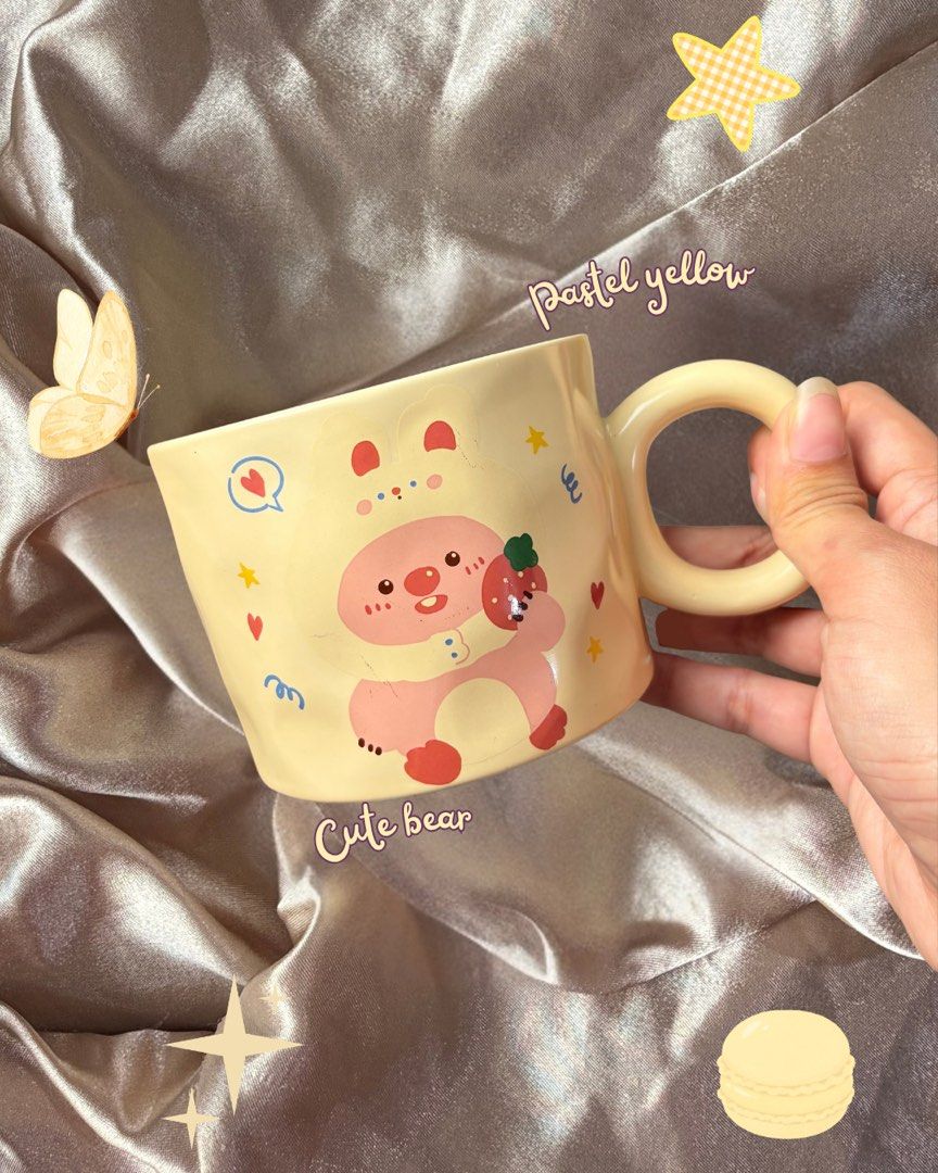 Berry Bear Mug 🐻 (Category: Coffee & Tea Tableware) located in Manila. Submitted by mugandsips (Listing ID 1465534526, Image 1). Description: Berry Bear Mug 🍓☕️ Brandnew Condition No Dents -✨Unique Design -🎀 Cute and aesthetic designs -🎁 Gift ideas, for birthdays and special occasions -🌷 Perfect for your home, office, or study desk Price- 389.00 Location- South Caloocan Courier- Lalamove/ J&T.