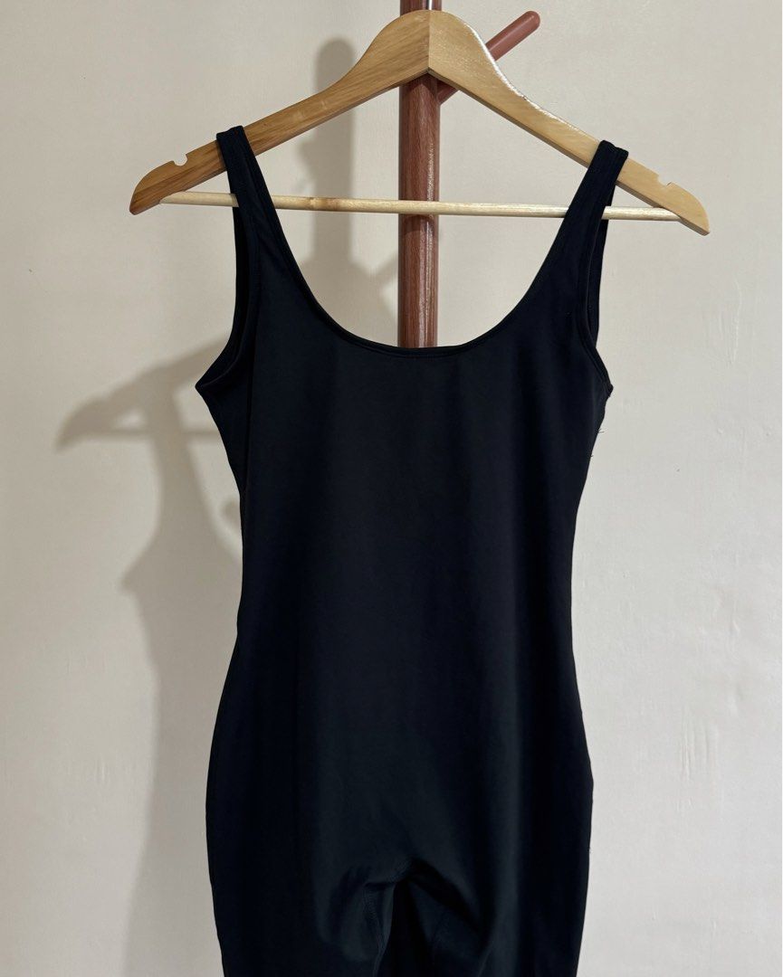 Black low back unitards (Category: Jumpsuits) located in Davao. Submitted by bargainboutiquee (Listing ID 1465429954, Image 2). Description: Brand new without tag 💯 FAVE!! Very flattering RFS: runs big on me.