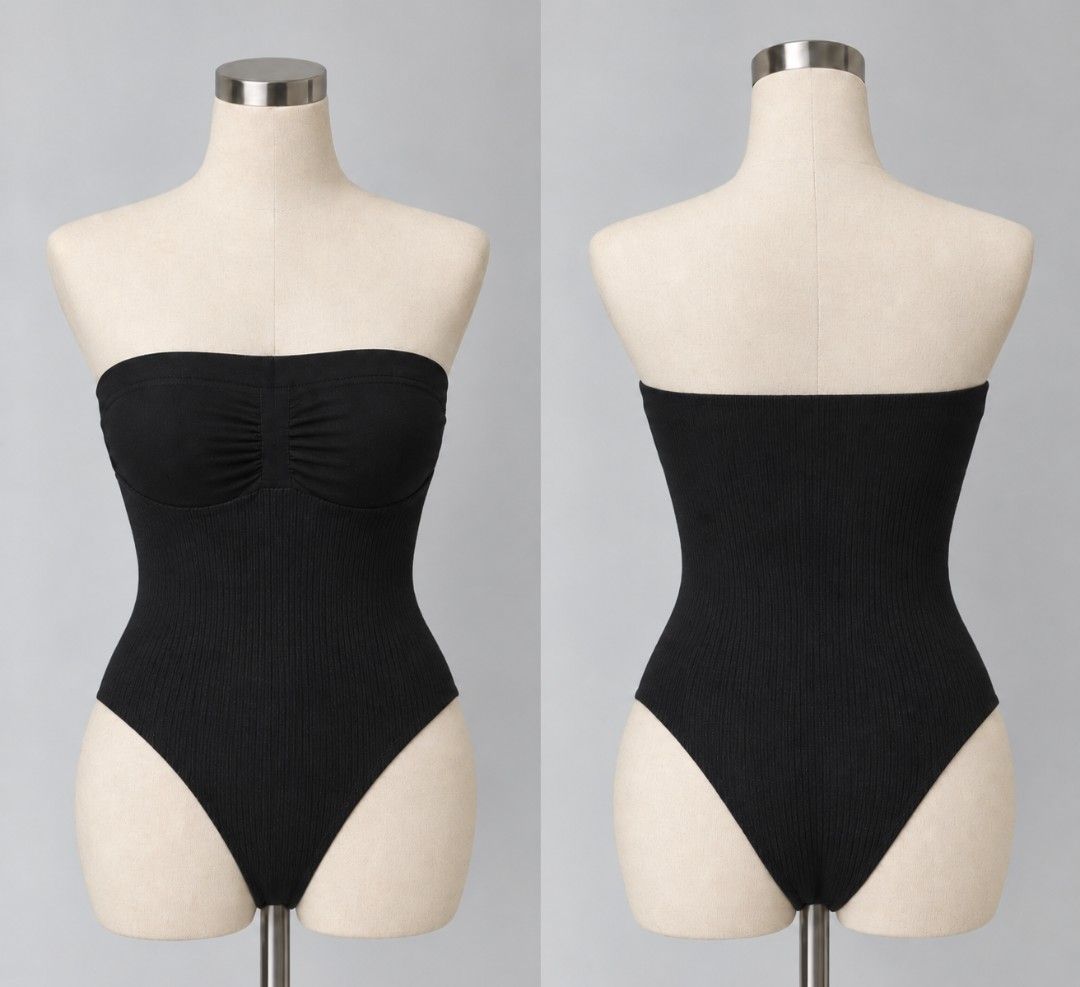 BLACK TUBE BODYSUIT (Category: Others Tops) located in Caloocan City. Submitted by prelovedbydanics (Listing ID 1465450788, Image 1). Description: NO STRAP NO TAGS WITH HOOK AND EYE UNDER THE LEGS.