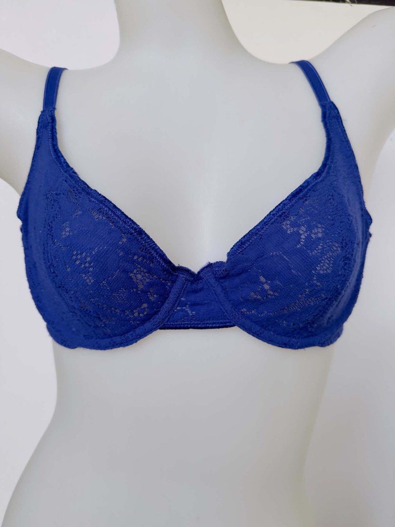 blue lace bra underwire no pads 34B (Category: Undergarments & Loungewear) located in San Jose. Submitted by 99ners (Listing ID 1465499730, Image 1). Description: .