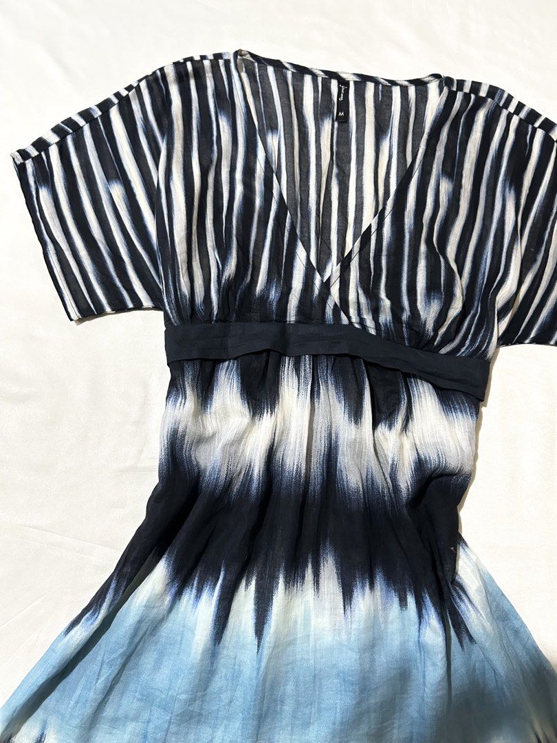 blue tassle-tie caftan | boho vibes (Category: Others Tops) located in Pagadian. Submitted by yowna_declutters (Listing ID 1465436132, Image 2). Description: loc: pagadian city, mindanao payment first.