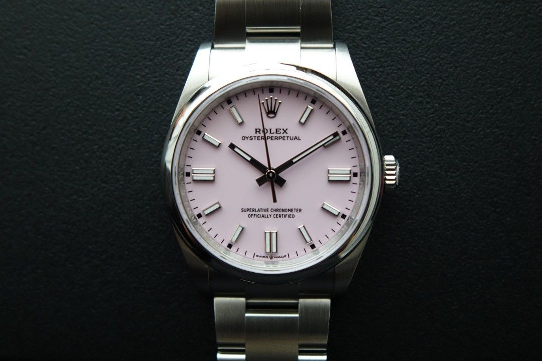 BNIB Sep 2026 Rolex Oyster Perpetual 36 Candy Pink 126000 Full Set OP 36 (Category: Watches) located in Singapore. Submitted by wristime (Listing ID 1465496140, Image 1). Description: Join our tele-gram channel for the latest updates! https://bit.ly/4rwZ2Mp Brand new Sep 2026 piece. Celebrating a century of the waterproof Oyster case, the modern Oyster Perpetual traces its lineage directly back to the foundational 1926 design that forever changed