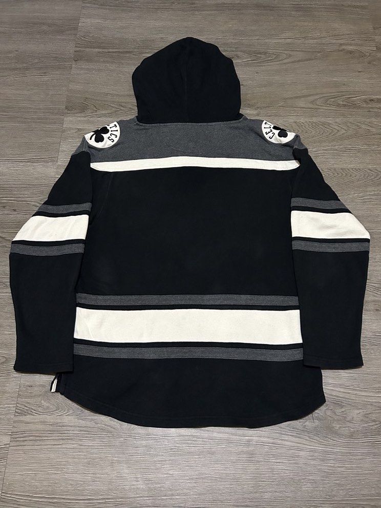 Boston celtics hoodie jacket (Category: Hoodies) located in Dinalupihan. Submitted by dtown_vintage2110 (Listing ID 1465446576, Image 2). Description: Celtics Hoodie Jacket 47 Brand Size Medium L: 28 - 30.5 W: 23.5 Color may vary due to lighting. Minor loose stitch on cuff / Need wash .