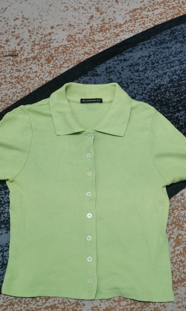 Brandy Melville collared button up (Category: Blouses) located in San Jose. Submitted by thrift_ni_sir (Listing ID 1465507918, Image 2). Description: Good condition MOP gcash MOD j&t Add shipping fee.