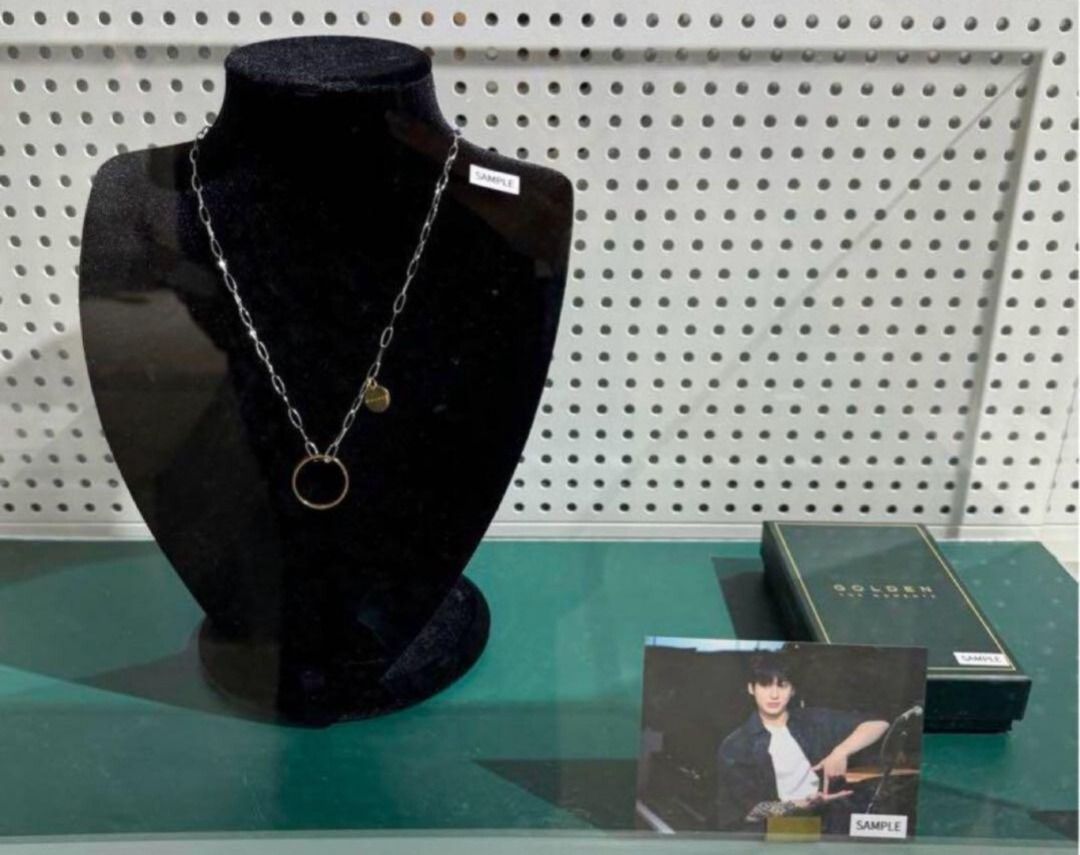 BTS GOLDEN JUNGKOOK - NECKLACE (Category: K-Wave Merchandise) located in Manila. Submitted by Kpopatmnl (Listing ID 1465495397, Image 2). Description: ON HAND BRAND NEW UNSEALED COMPLETE WITH PC + SF.
