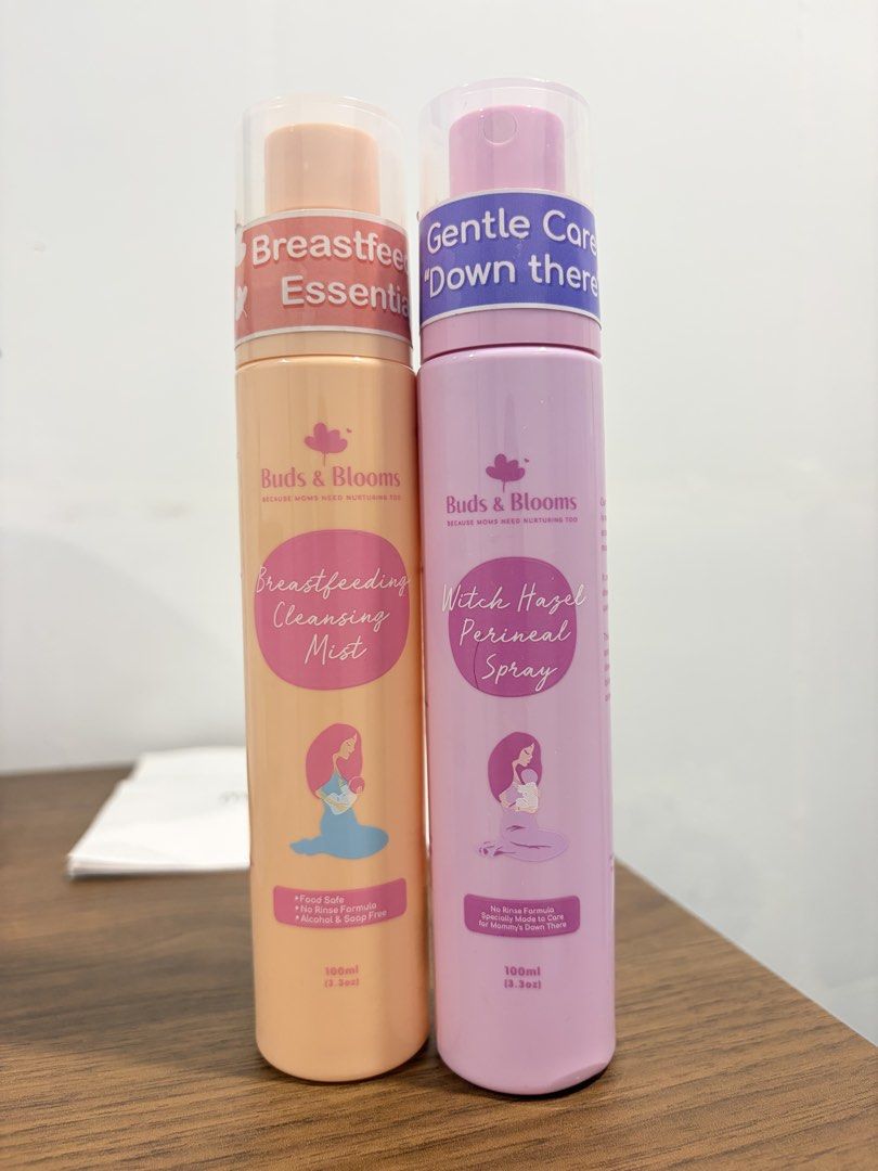 Buds & Blooms Set (Category: Body Care) located in Quezon City. Submitted by ravsberries (Listing ID 1465481132, Image 1). Description: Breastfeeding cleansing mist Witch Hazel perineal spray.