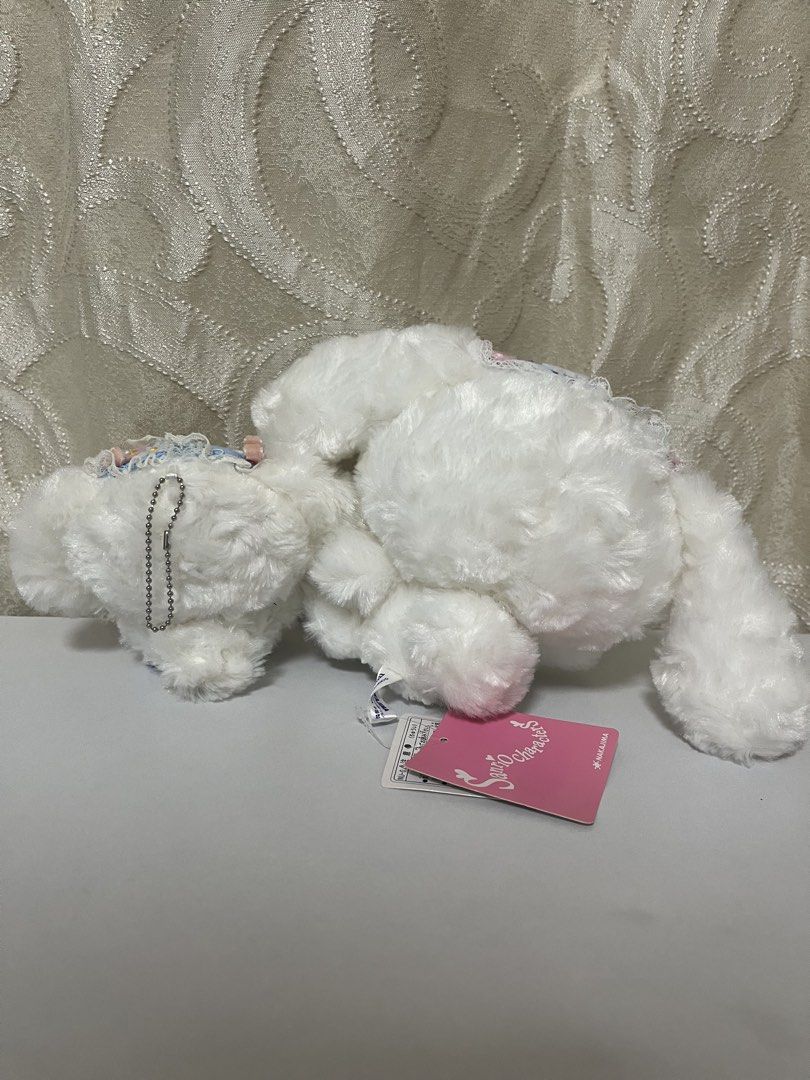 [BUNDLE] Sanrio Cinnamoroll Nakajima Classic plush set (Category: Plushies & Soft Toys) located in Manila. Submitted by justshop.ph (Listing ID 1465549326, Image 2). Description: both for 1800 from japan.
