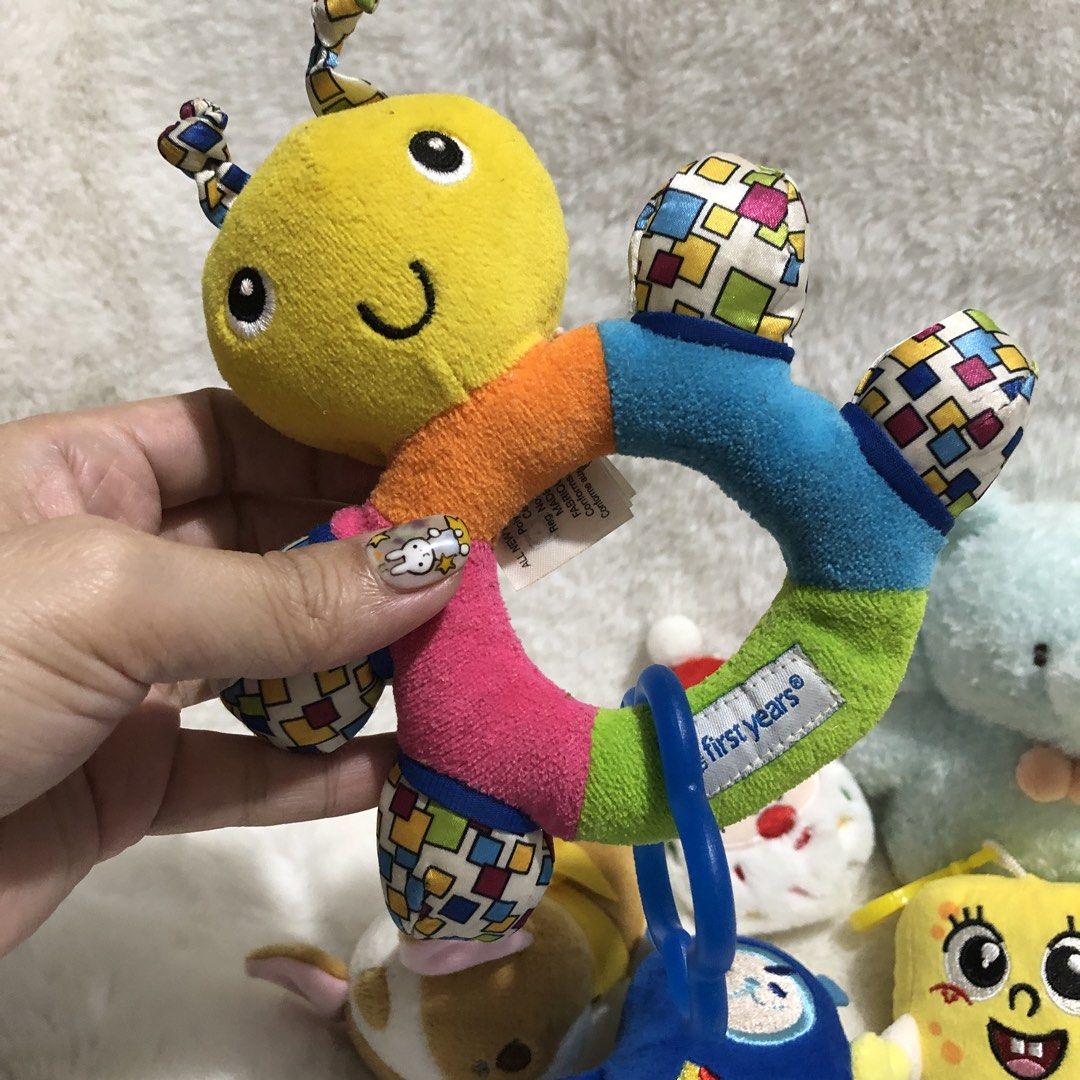 Bundle Take All Soft Toys (Category: Infant Playtime) located in Quezon City. Submitted by kitsune.treasures (Listing ID 1465493483, Image 2). Description: *First to pay policy! *1 day reservation only. Failure to pay on time, auto cancel. 📍Quezon City * MOD: J&T | Lalamove * MOP: GCASH | BPI 📦ON HAND AND READY TO SHIP! CONDITION: WHAT YOU SEE IS WHAT YOU GET. Dimensions: Kindly check the photos for the actual measurements. Please check all the