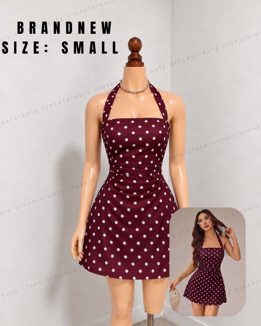 Burgundy Polka Dresd (Category: Dresses) located in Pasig City. Submitted by eulybabes (Listing ID 1465499767, Image 1). Description: .
