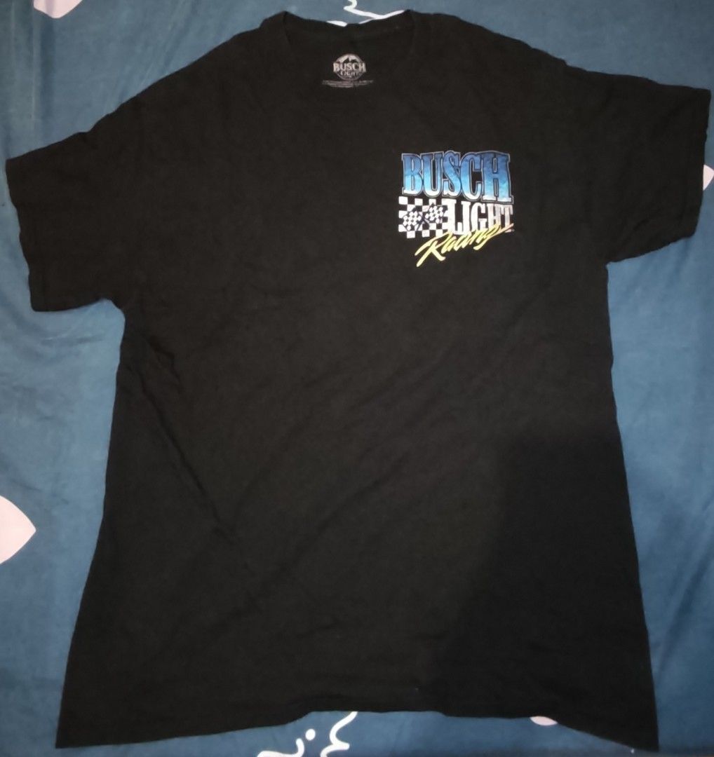 Busch Light Nascar Tee Large (Category: Tshirts & Polo Shirts ) located in Pasig City. Submitted by daveniftyfinds (Listing ID 1465442773, Image 2). Description: authentic opt Busch Light 21x29 Large good condi , minimal hairline , pinhole gcash pasig loc jnt or lalamove.