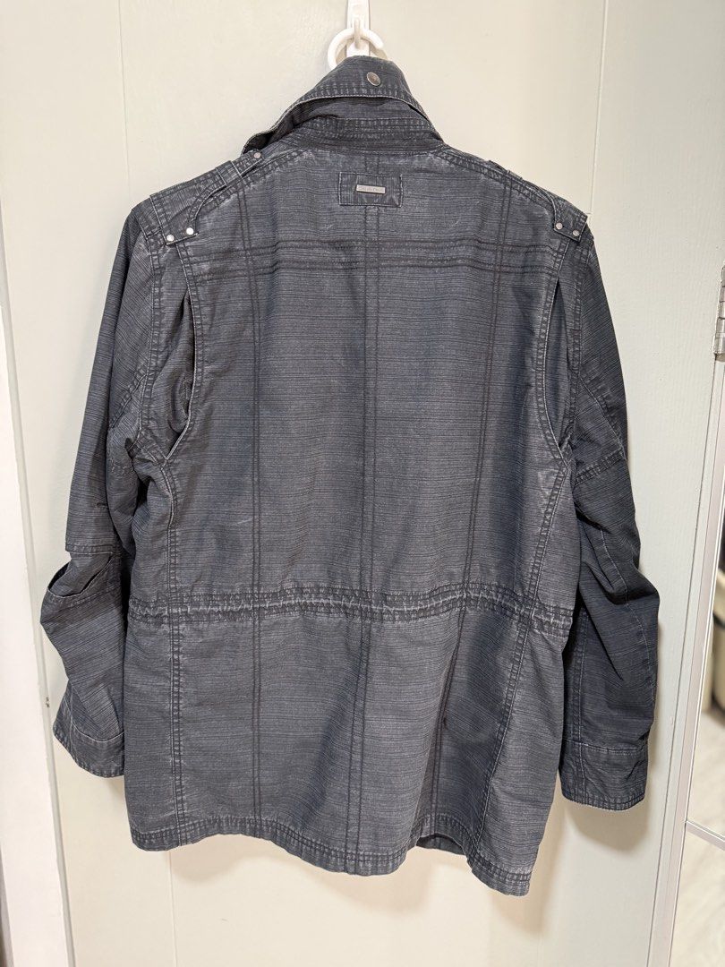 Calvin Klein CK soft denim field jacket (Category: Coats, Jackets and Outerwear) located in Quezon City. Submitted by zepp13 (Listing ID 1465425342, Image 2). Description: For sale: Calvin Klein CK soft denim field jacket. Good condition. Price: 2.5k Pasig City pickup/grab/lalamove .