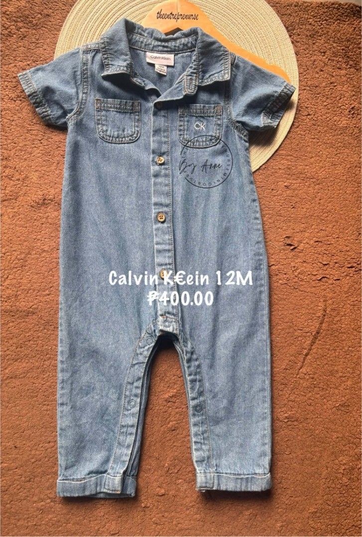 Calvin Klein Denim Romper 12M (Category: Babies & Kids Fashion) located in Quezon City. Submitted by theentreprenurse (Listing ID 1465419856, Image 1). Description: 𝘼𝙐𝙏𝙊 𝙋𝘼𝙎𝙎 𝙏𝙊 𝙇𝙊𝙒 𝘽𝘼𝙇𝙇𝙀𝙍𝙎 📣 ʙʀᴀɴᴅ: CK ꜱɪᴢᴇ: 12.m ᴍᴏᴘ: ɢᴄᴀꜱʜ ꜱʜɪᴘᴘɪɴɢ 🛒 (NO RUSH. I'm a working momma :) ) ▪︎ꜰʟᴀꜱʜ ᴇxᴘʀᴇꜱꜱ | J&T ▪︎ʟᴀʟᴀᴍᴏᴠᴇ|ɢʀᴀʙ ~ 𝚃𝚑𝚎𝚜𝚎 𝚌𝚕𝚘𝚝𝚑𝚎𝚜 𝚊𝚛𝚎 𝚊𝚕𝚛𝚎𝚊𝚍𝚢 𝚠𝚊𝚜𝚑𝚎𝚍. 𝙺𝚒𝚗𝚍𝚕𝚢 𝚖𝚊𝚗𝚊𝚐𝚎 𝚢𝚘𝚞𝚛 𝚎𝚡𝚙𝚎𝚌𝚝𝚊𝚝𝚒𝚘�