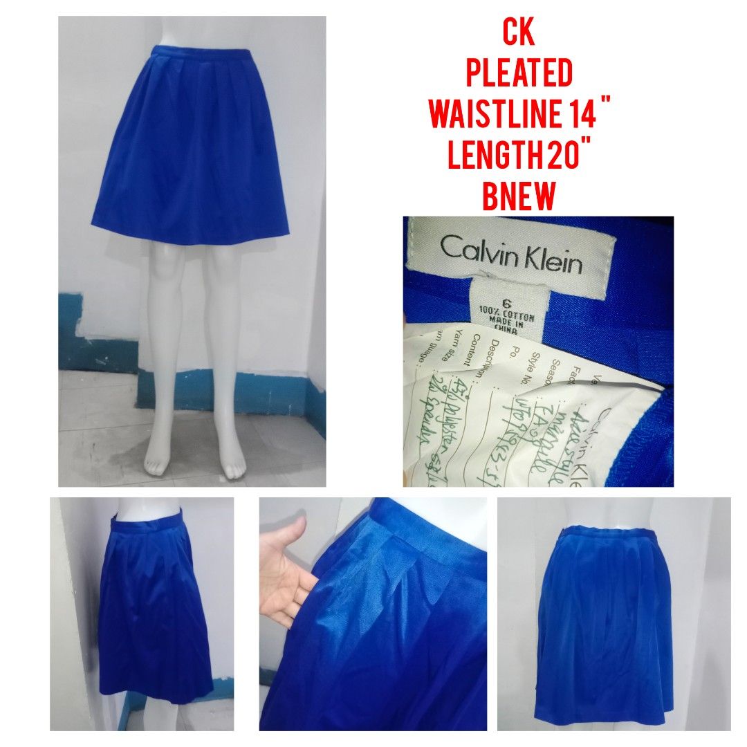 Calvin Klein Pleated Skirt (Category: Skirts) located in Manila. Submitted by shoekendi (Listing ID 1465570885, Image 1). Description: looks new.
