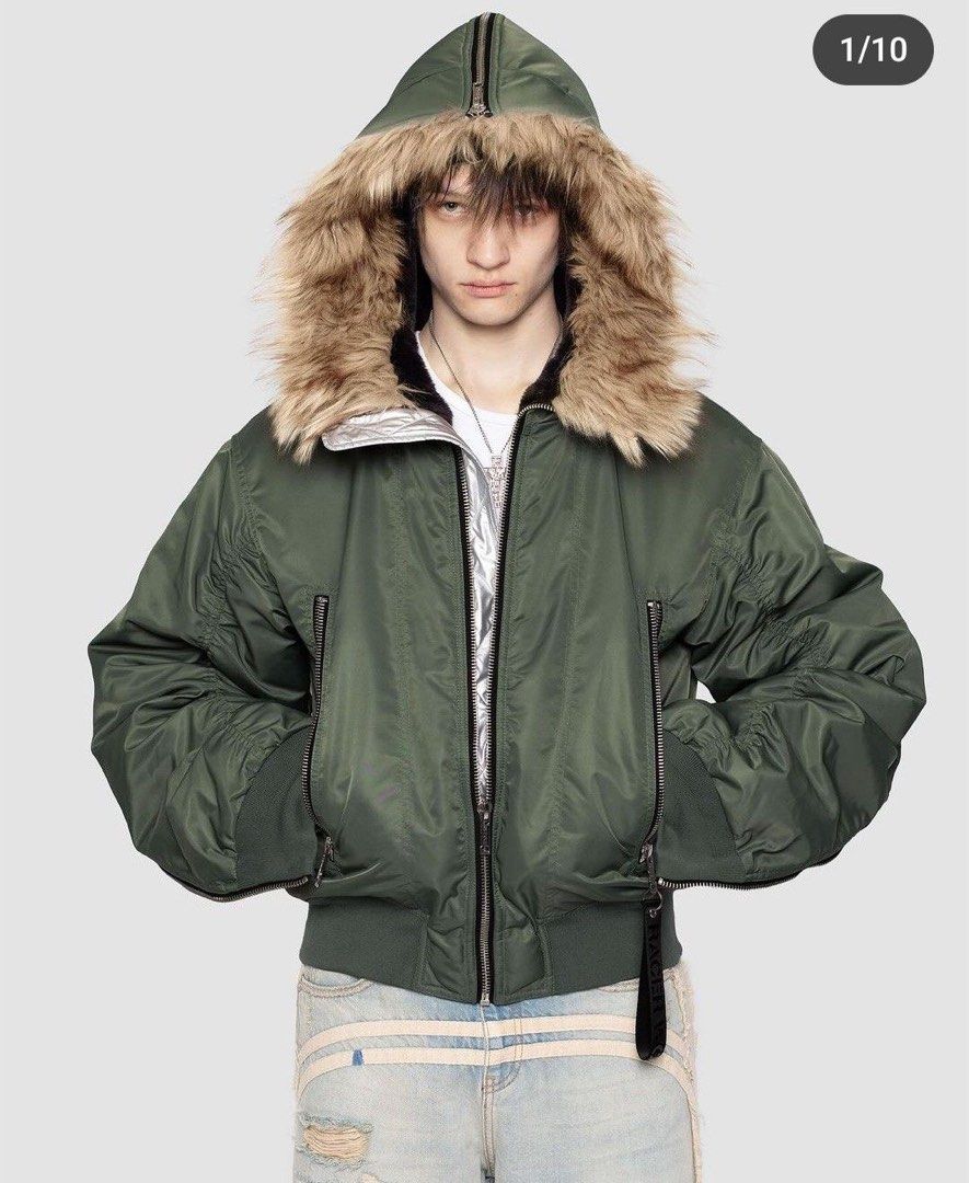 Camo green fur sherpa lining winter jacket (Category: Coats, Jackets and Outerwear) located in Manila. Submitted by brownbutterlatte (Listing ID 1465510670, Image 2). Description: Given as a gift. Never used. Just stored in the closet. Price is negotiable only for sure buyers. Super warm. Perfect for winter! Have fleece lining inside. Can fit XS- Small. Helping tags Zara Uniqlo Bershka Cotton On Mango Pull & Bear Stradivarius GU Cos H&M .