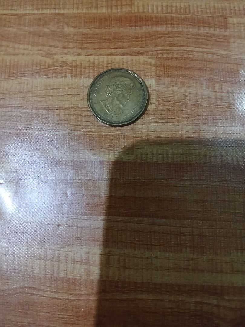 Canada One Dollar Coin Loonie (Category: Currency) located in Caloocan City. Submitted by vastdolphin.79423c (Listing ID 1465478075, Image 1). Description: - Authentic Canadian 1-dollar coin (Loonie) - Obverse features Queen Elizabeth II - Reverse features a loon swimming on water - Distinctive 11-sided golden-coloured design - Great addition to any world coin collection or foreign currency stash.