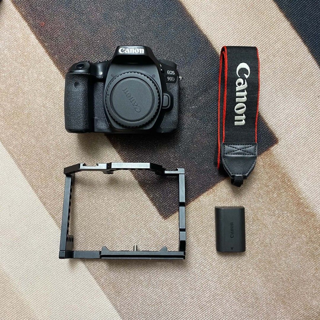 Canon EOS 90D DSLR Camera Body with Accessories (Category: Cameras) located in Rodriguez. Submitted by tan_13 (Listing ID 1465489579, Image 1). Description: Canon 90D body for sale All working Clean sensor 9/10 cosmetics 10/10 functionalities No lcd vignette and dead pixels Rubbers intact Inclusions: Canon 90D body Andoer cage Charger Battery Strap P33,999 only 📍Montalban Rizal Open for meet halfway, Lbc shipping with security deposit to be dedu