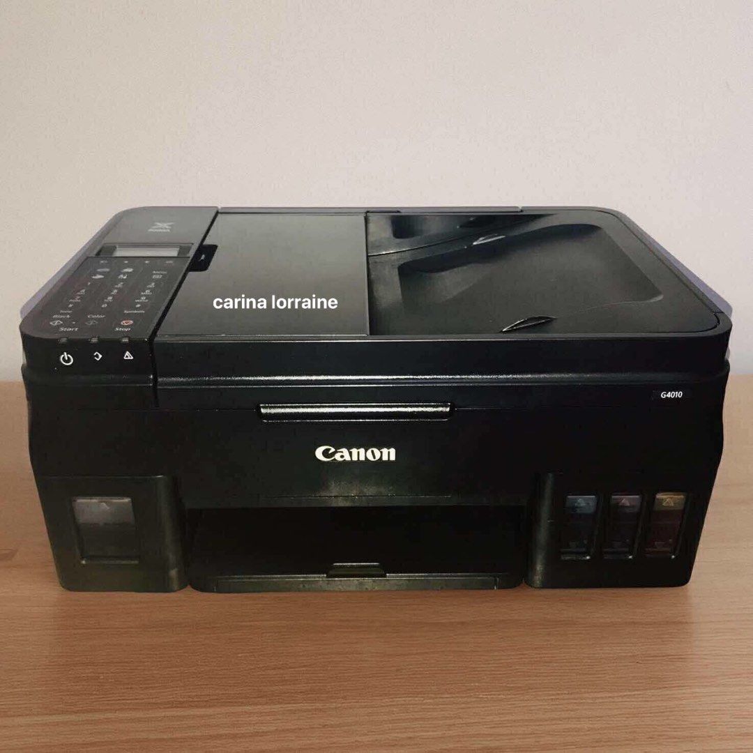 canon g4010 printer (Category: Printers, Scanners & Copiers) located in Manila. Submitted by k.gonzales (Listing ID 1465437142, Image 1). Description: Canon G4010 5in1 Printer ✅ Wireless ( Pwede sa phone ) ✅ Print ( Short, A4, Long ) ✅ Photocopy ( Short, A4, Long ) ✅ Scan ( Short, A4, Long ) ✅ Borderless Printing ✅ Dye Ink ✅ Continuous Ink ✅ Ecotank Can be used to : ✅ Plain Papers ✅ Photopaper ✅ Sticker Paper ✅ Inkjet Paper Test all you want! Pic
