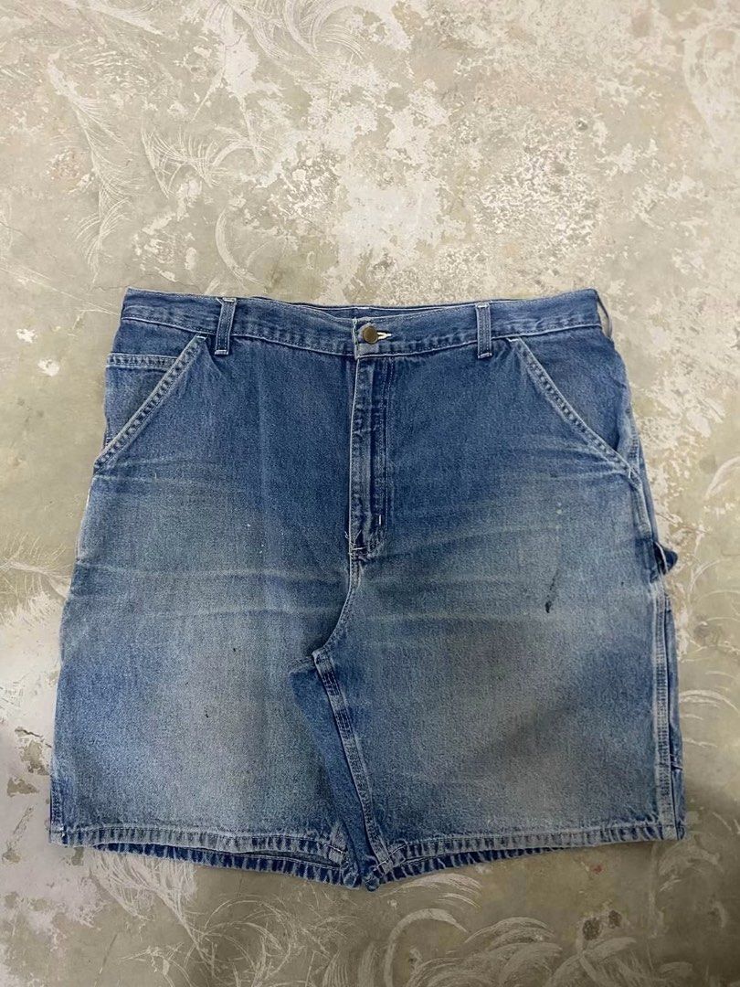 CARHARRT CARPENTER JORTS (Category: Shorts) located in Cavite. Submitted by thrift.ant (Listing ID 1465444615, Image 2). Description: B28 DST 38x22x12.5 SIZE 38 Good condi Issue stain.