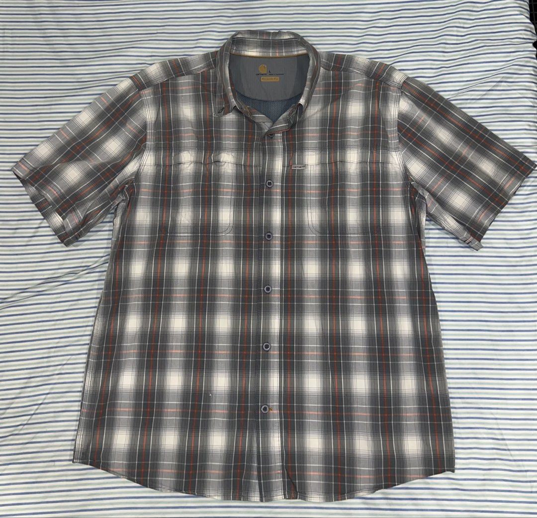 CARHARTT BUTTON DOWN POLO (RELAXED FIT) (Category: Tshirts & Polo Shirts ) located in Manila. Submitted by ethan_rois (Listing ID 1465541687, Image 2). Description: RFS: DECLUTTERING • Used Once only • all photos are mine • 1-day Reservation Only • No Refund/ No return • j&t, lbc, or lalamove courier only • gcash or bank transfer only .