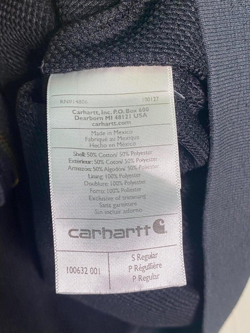 Carhartt (Rain Defender) (Category: Coats, Jackets and Outerwear) located in Manila. Submitted by redsbrandedapparel (Listing ID 1465481386, Image 3). Description: Dimes: 23X26.5 (Small) Issue: Rush stain and Small hole.