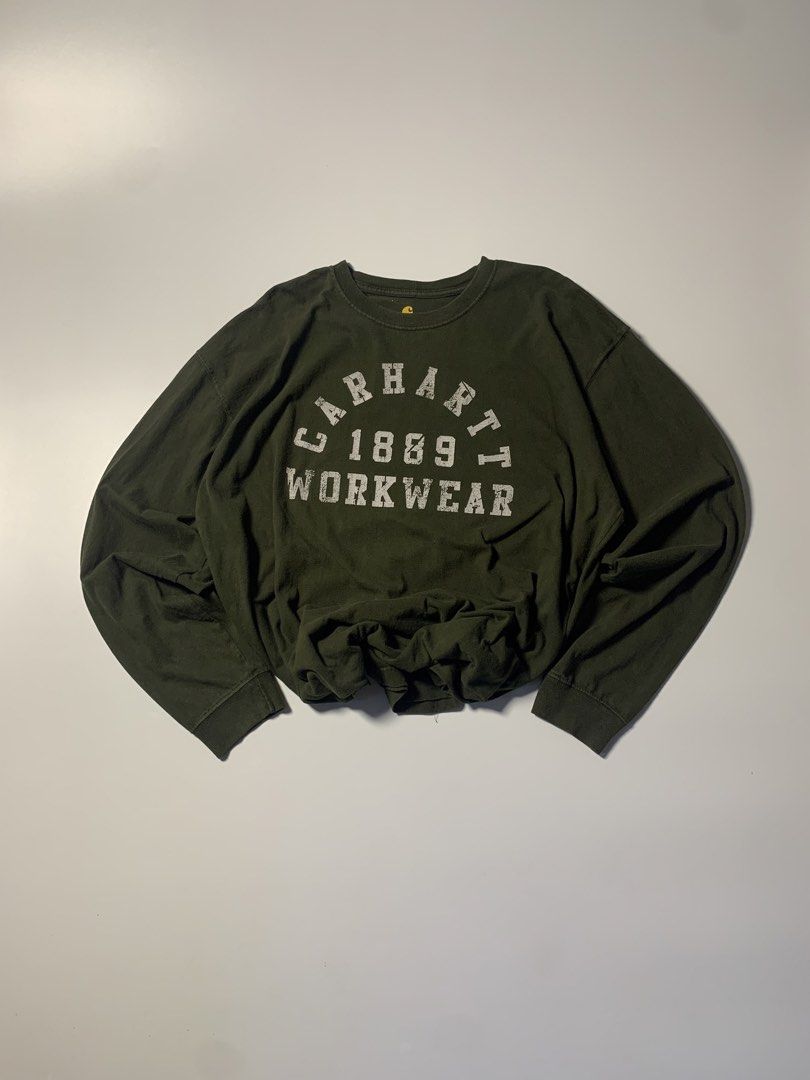 CARHARTT WORKER LONG SLEEVES SWEATER (Category: Coats, Jackets and Outerwear) located in Dinalupihan. Submitted by bigboythrift7 (Listing ID 1465428927, Image 1). Description: CARHARTT LONG SLEEVES SWEATER SIZE : XL DIMES : 24x30 EXCELLENT CONDITION ₱880+SF LOCATION DINALUPIHAN BATAAN.