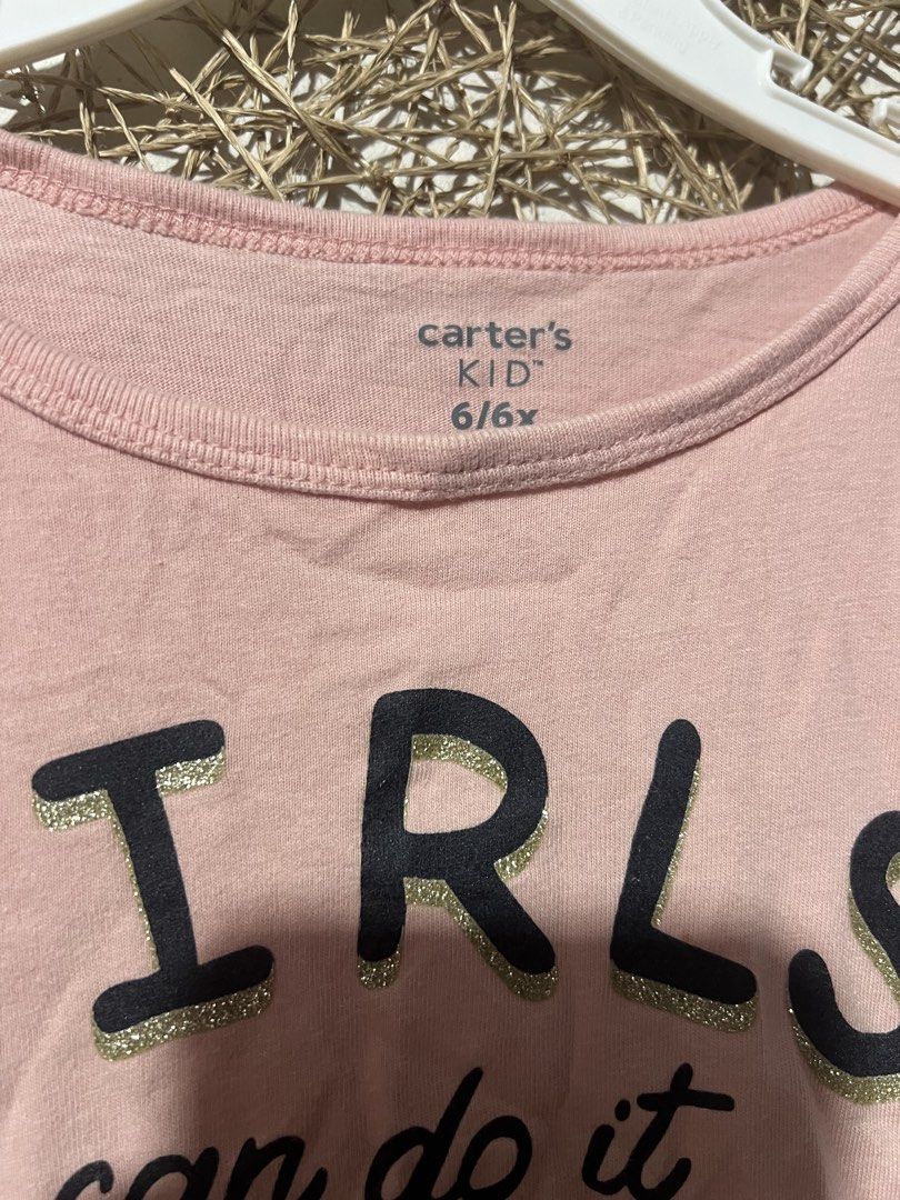 Carter's Kids Longsleeve (Category: Babies & Kids Fashion) located in Pasig City. Submitted by ilmsf (Listing ID 1465509198, Image 2). Description: - Brand/Item: Carter's pink long sleeve t-shirt - Size: 6yrs old - Sign of usage .