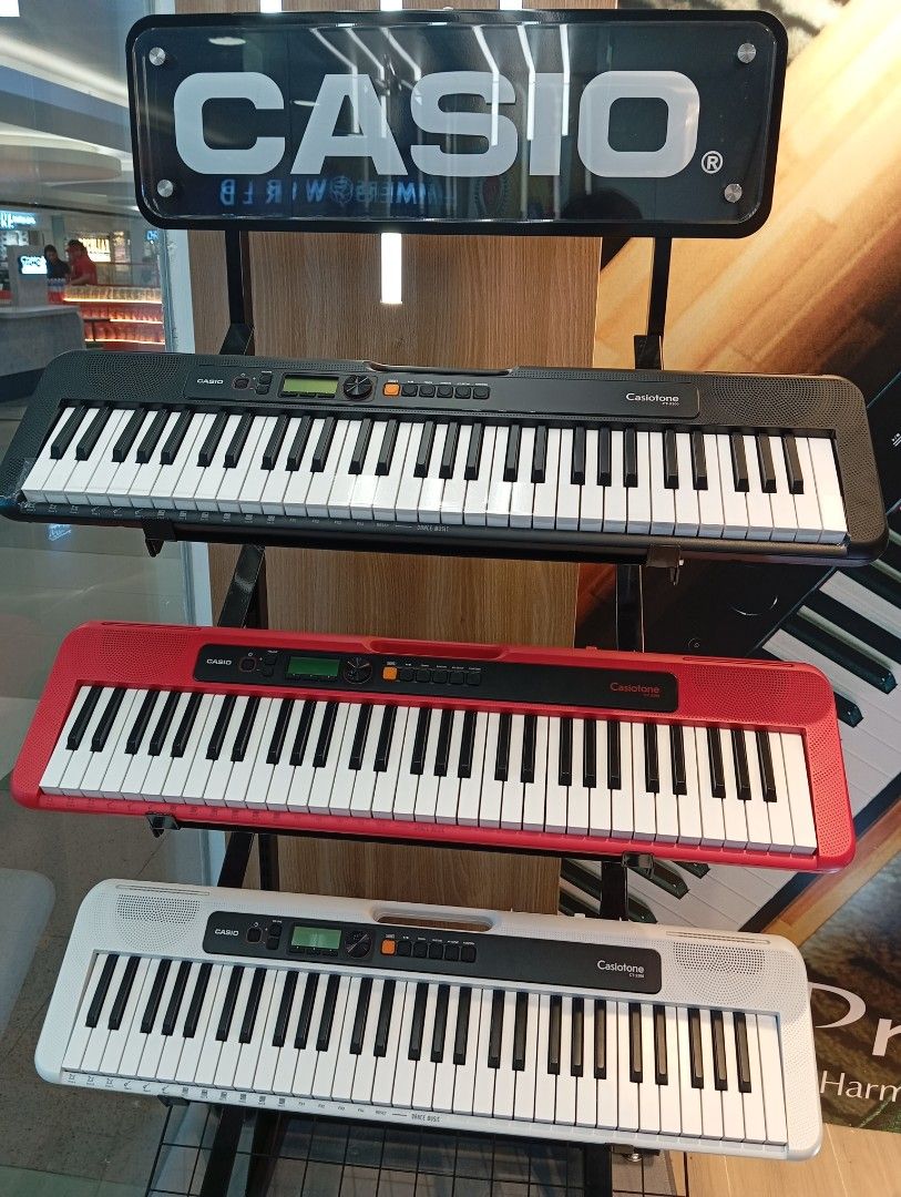 Casio Casiotone CT-S200 Portable Keyboard (Category: Musical Instruments) located in Manila. Submitted by fabianpaolo93 (Listing ID 1465463050, Image 1). Description: - Model: Casio Casiotone CT-S200 - Standard-size keys with easy-to-read LCD screen - Lightweight design featuring a built-in grab handle - Built-in speakers and music rest slot - Features fun Dance Music Mode - Ideal for beginners, practice, and portable playing.