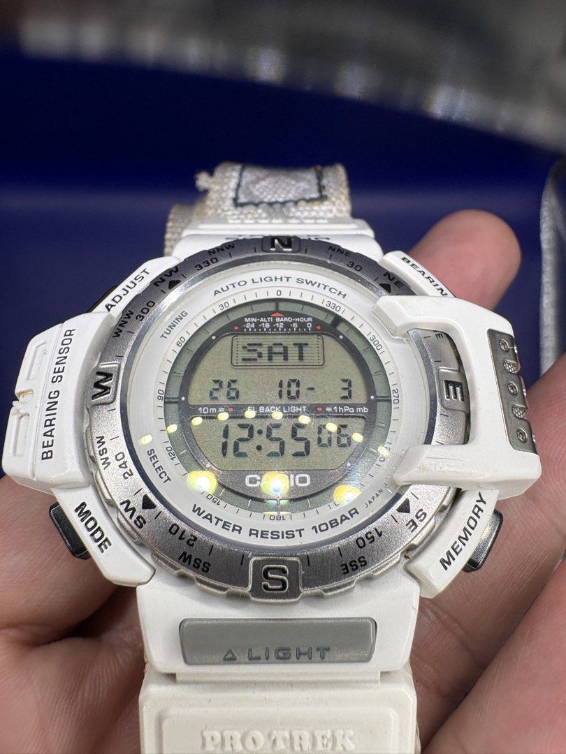 Casio Pro Trek “Triple Sensor” Outdoor Watch (PRT-40 / Module 1471) (Category: Men's Watches) located in Las Pinas. Submitted by yudyindeligero (Listing ID 1465546112, Image 3). Description: Selling one of my USED/PRE-OWNED Casio vintage watch collection ■ Casio Pro Trek “Triple Sensor” Outdoor Watch (PRT-40 / Module 1471) Up for sale is a classic piece of Casio outdoor history, the Casio Pro Trek PRT-40. Originally introduced in the late 1990s, 