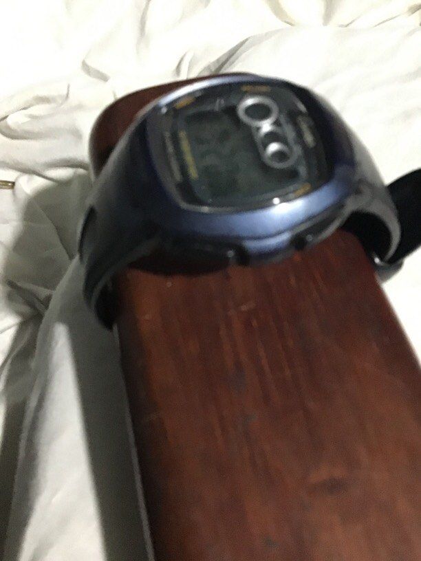 Casio W-210 original (Category: Men's Watches) located in Baguio. Submitted by agozun61 (Listing ID 1465500091, Image 3). Description: Casio W-210 digital wrist watch featuring a tonneau shaped resin case and triple eye indicator display on the top of the dial..