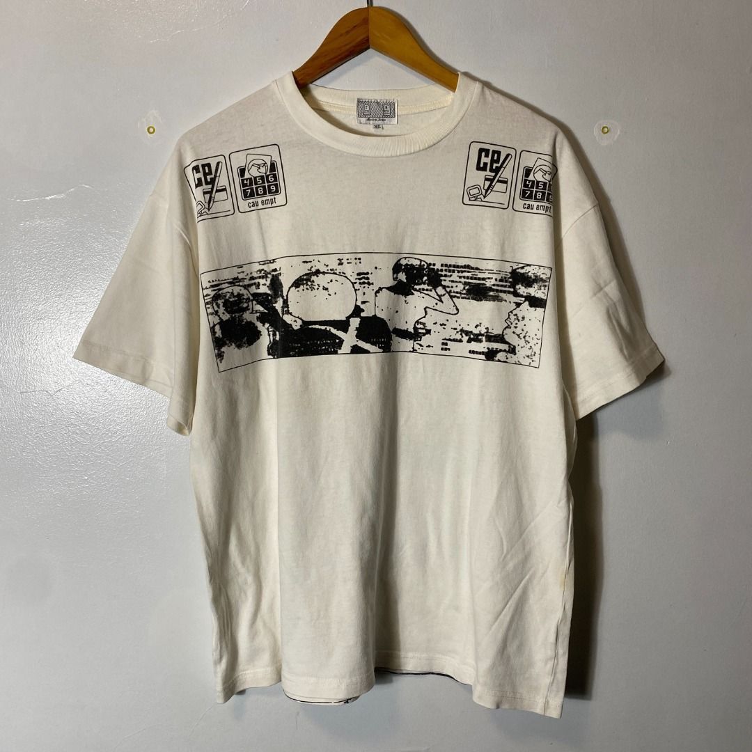 Cav Empt Japan Note Down M/L (Category: Tshirts & Polo Shirts ) located in Antipolo. Submitted by bentakahitanoano (Listing ID 1465483233, Image 3). Description: Cav Empt Japan Note Down Boxy Tee L Cav Empt - Printed Cotton-Jersey T-Shirt Still in good condition Size XL boxy fits L Pit to pit 23.5 Length 27.5.