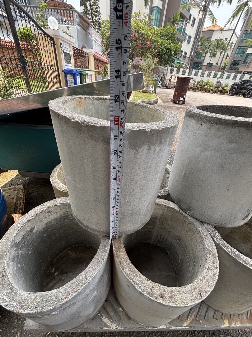 Cement ring D29cm (Category: Pots & Planters) located in Singapore. Submitted by tanbill (Listing ID 1465420921, Image 1). Description: Each Cement ring $8 self collection at bedok 489132 only .