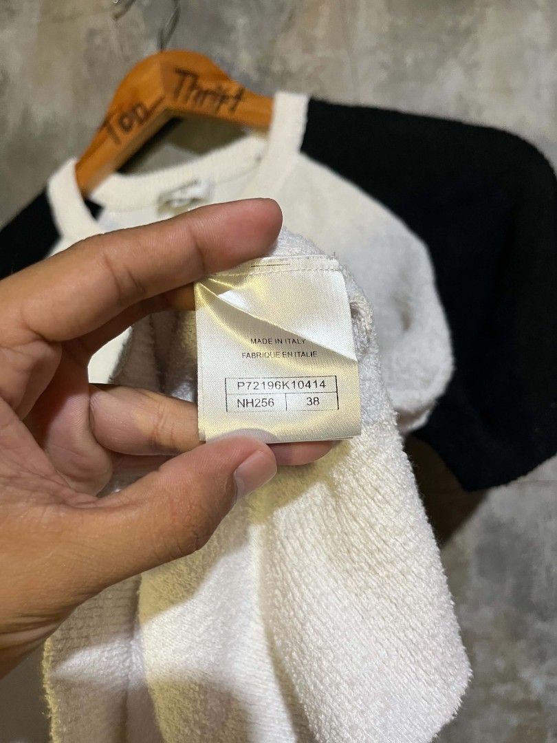 Chanel (Category: Blouses) located in Andop. Submitted by tonthrift_st (Listing ID 1465481951, Image 3). Description: Chanel Excellent condition Size 38 on tag Dimes W17 L22 No issue / flaws 🏷️📥 📍Kapalong, Davao del Norte.