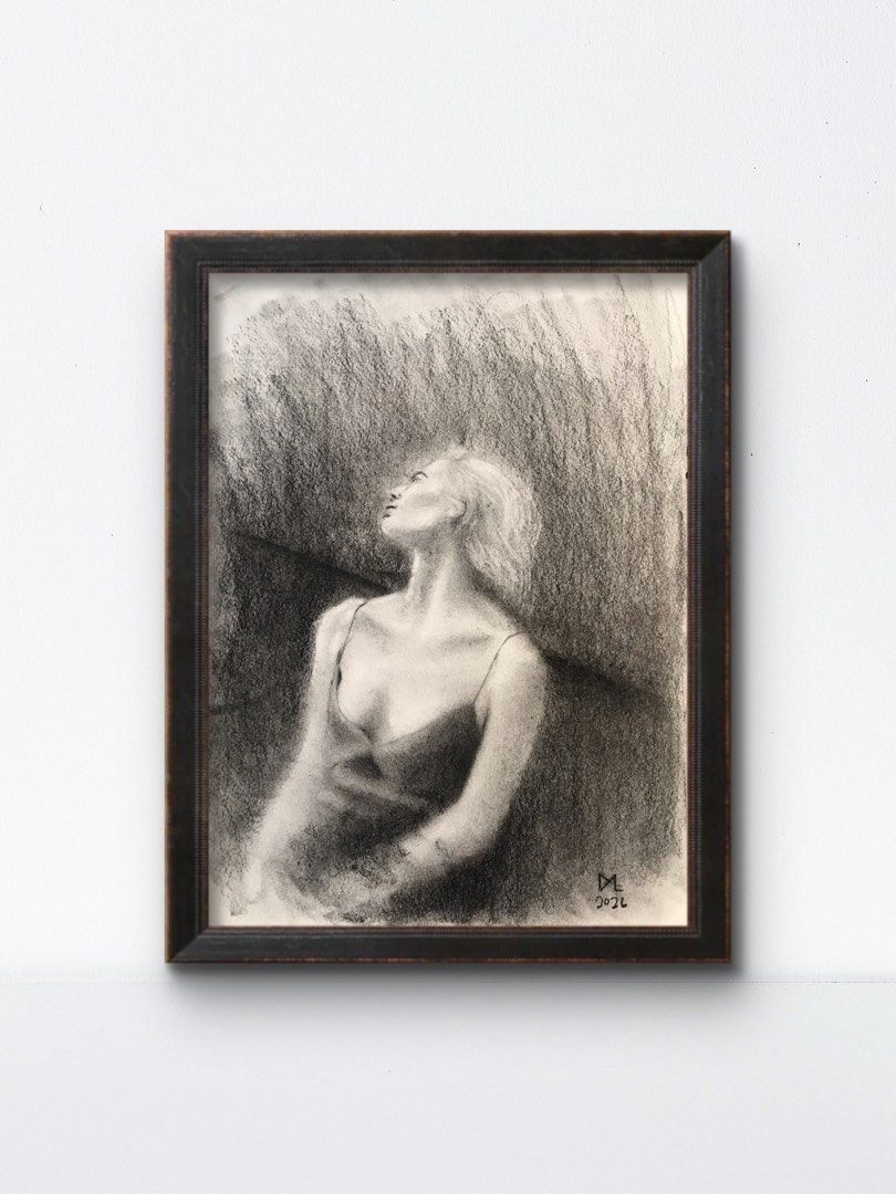 Charcoal on Drawing Paper (Category: Art & Prints) located in Salug. Submitted by dylart (Listing ID 1465449797, Image 1). Description: Title: Hope Size: A4 Medium: Charcoal on Paper Artist: Jundyl Simyunn .