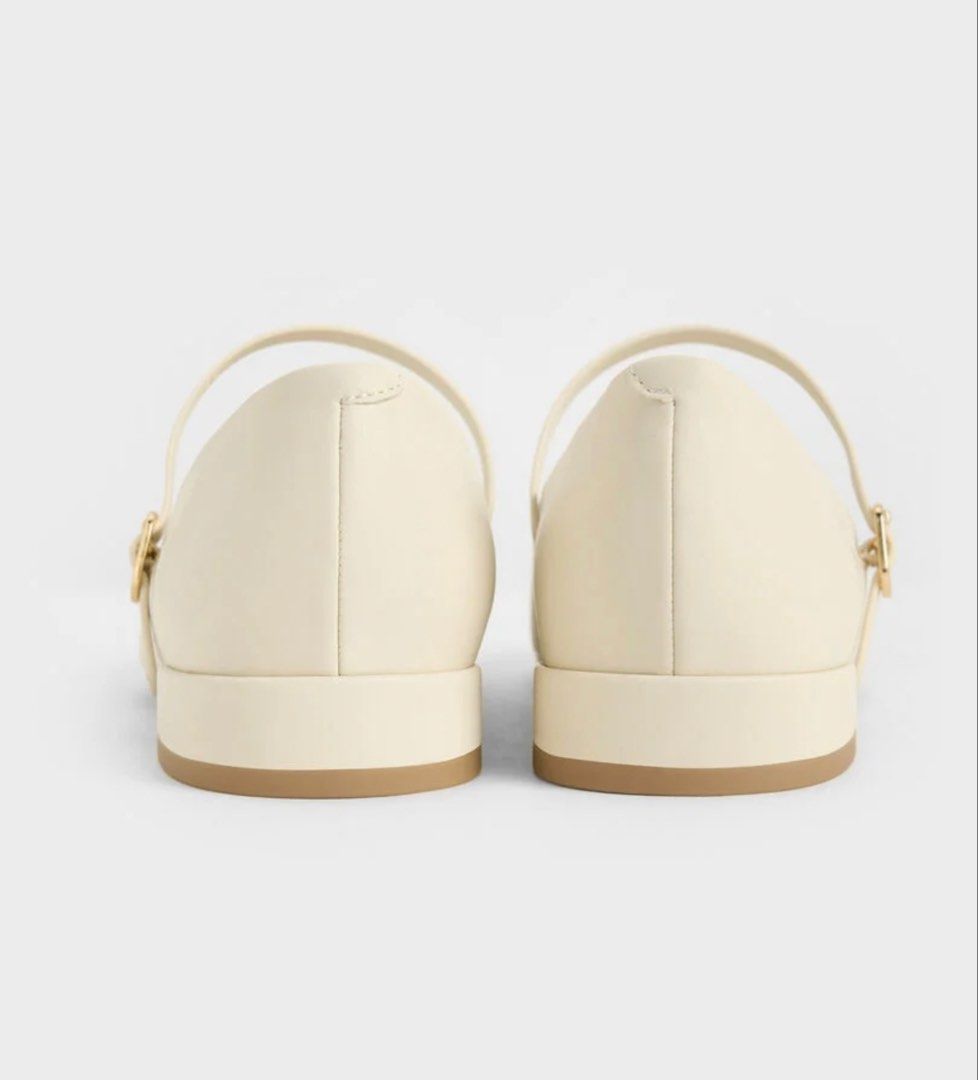 Charles & Keith Mary Janes in Chalk (Category: Flats & Sandals) located in Baguio. Submitted by alwaysdeclutter1ng (Listing ID 1465413436, Image 3). Description: Bought in Megamall. With Paper Bag Box and Receipt. Used once lang. actual picture to be sent in pm.