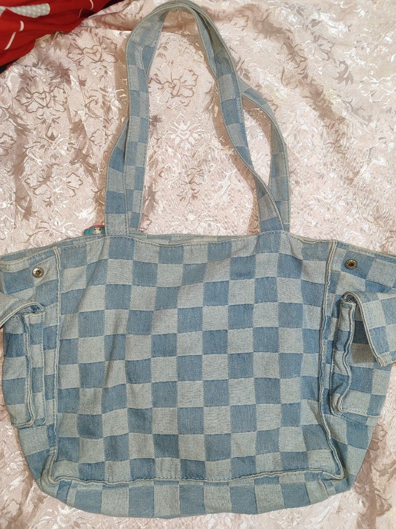 Checkerboard Denim Bag (Category: Shoulder Bags) located in Iloilo. Submitted by cynehllevie (Listing ID 1465410227, Image 2). Description: 🍥give your best offer not lower than ₱300 🍥LOLA BUNNY BRAND 🍥 Rarely used 🍥10/10 condition.
