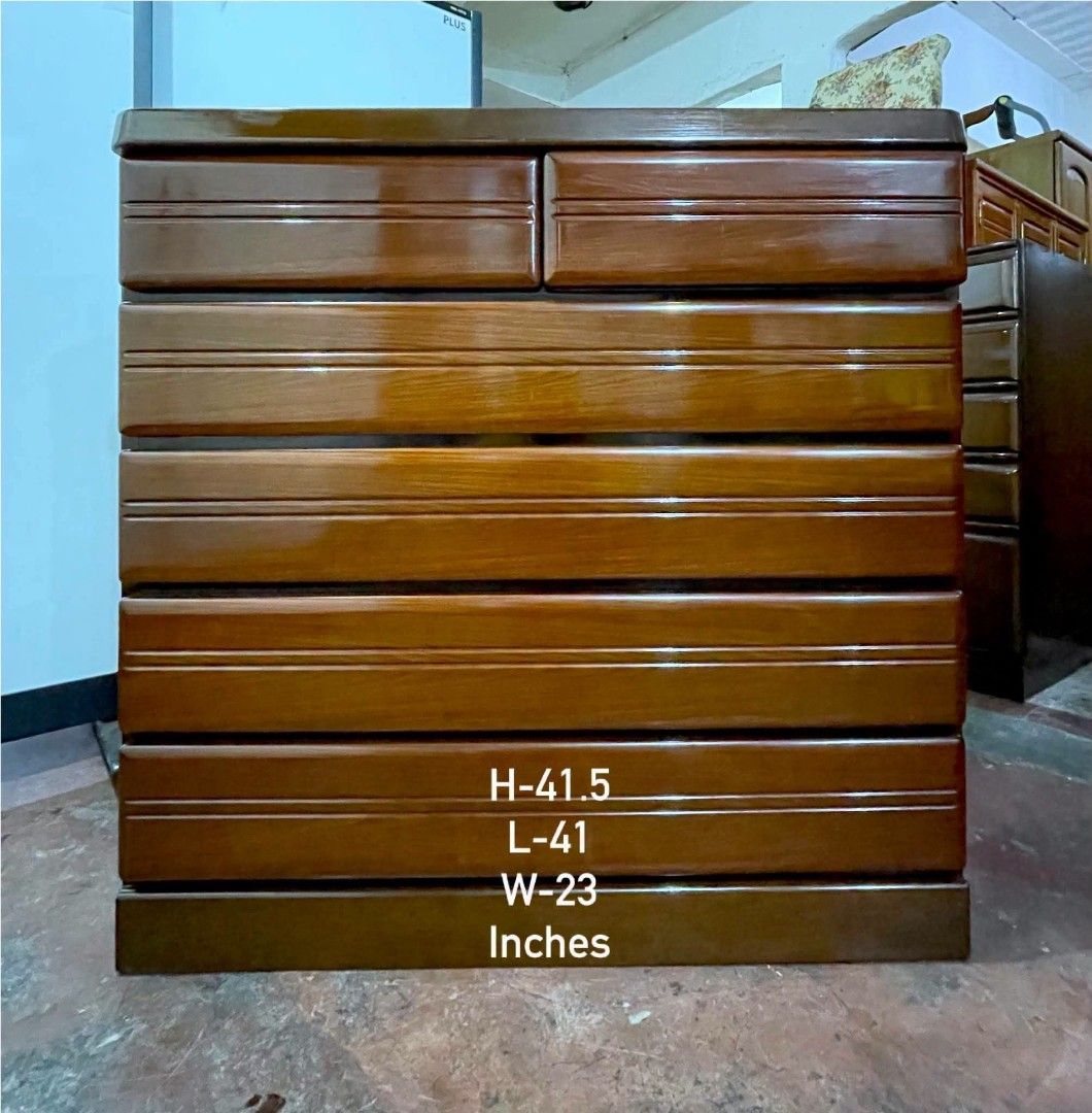 Chest Drawer Dresser (Category: Shelves, Cabinets & Racks) located in Quezon City. Submitted by dannikkishoppe2 (Listing ID 1465461726, Image 2). Description: Chest Drawer Dresser ‼️₱8500‼️ Please manage your expectations as there might be minimal flaws. Color may vary due to lighting, it may appear darker or lighter in person. Check photos first before buying. Please refrain from purchasing if you are particular about USED items and imperfection